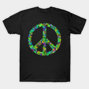 World Peace Sign Vibrant Art Graffiti Activist T-Shirt